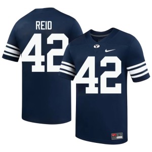 Adney Reid College Football Cougars Navy #42 Men Embroidery Jersey 381761-404