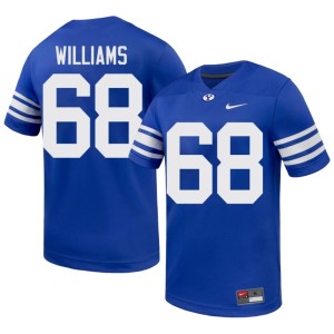 Andrew Williams Men's College Football The Y Royal #68 University Jerseys 590621-963