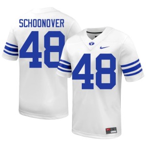 Bodie Schoonover #48 BYU Cougs Mens College Football White 2026-27 Jerseys 100023-217