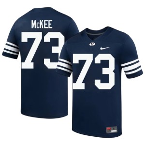 Caden McKee Navy Men's Stitched College Football #73 BYU Cougs Jersey 431647-828
