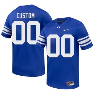 Custom Royal #00 Brigham Young University Embroidery College Football Men Jerseys 291744-336