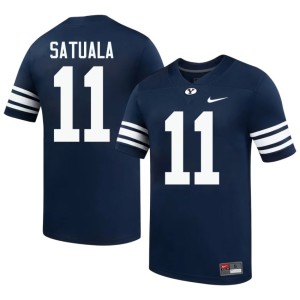 Faletau Satuala #11 Go Cougars Official College Football Mens Navy Jersey 978495-673