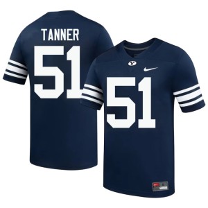 Gage Tanner The Y College Football Navy Mens #51 Alumni Jerseys 383983-751