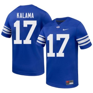 Jarinn Kalama Brigham Young University Cougars #17 College Football Men Limited Royal Jersey 140095-289