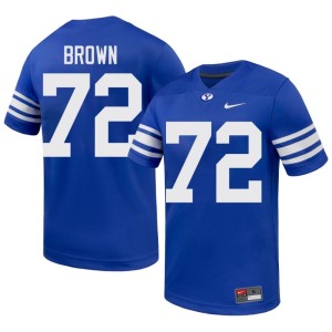 Joe Brown Men #72 Alumni Royal Brigham Young University Cougars College Football Jerseys 216784-378