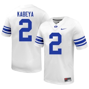 Jonathan Kabeya White Player Men Go Cougars #2 College Football Jersey 786320-700