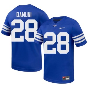 Jovesa Damuni College Football Embroidery Royal #28 Men's The Y Jersey 647969-770