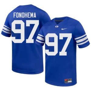 Kinilau Fonohema Royal Men Game College Football #97 Cougs Jersey 220171-575