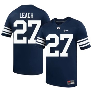 Matthias Leach Men Navy The Y NCAA #27 College Football Jersey 761244-158