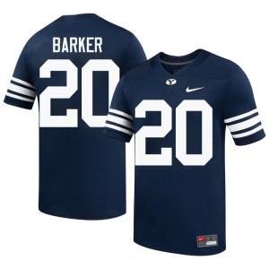 Max Barker Navy #20 Cougs Embroidery Men's College Football Jersey 325662-566
