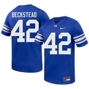 Micah Beckstead #42 Cougs Men Limited College Football Royal Jersey 335777-922