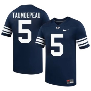 Nusi Taumoepeau #5 College Football Cougs Men's Alumni Navy Jersey 227201-201