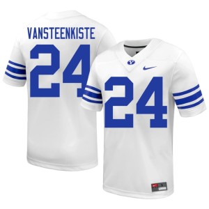 Payton VanSteenkiste College Football Men's White Brigham Young University 2026-27 #24 Jerseys 126405-893
