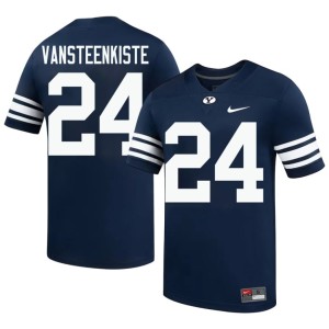 Payton VanSteenkiste College Football Go Cougars #24 Men's Official Navy Jersey 105923-143