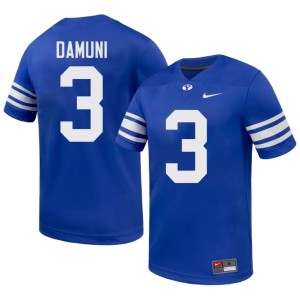 Raider Damuni #3 Royal Official Men's Cougs College Football Jerseys 927928-986
