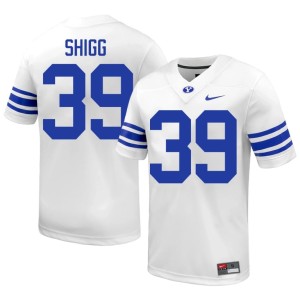 Seth Shigg #39 Mens Cougs White Official College Football Jersey 603740-781