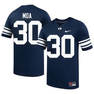 Sione Moa University College Football Navy BYU Cougars Men #30 Jersey 817287-379