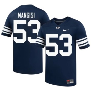 Strantz Mangisi Men's College Football The Y Embroidery #53 Navy Jerseys 505545-519