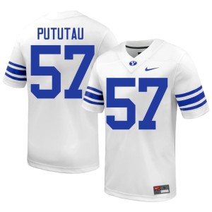 Talitu'i Pututau #57 BYU Cougars White High School Men's College Football Jersey 151266-939