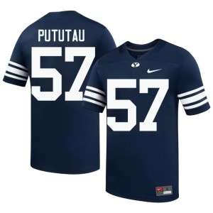 Talitu'i Pututau #57 Navy Men's Limited The Y College Football Jerseys 318521-812