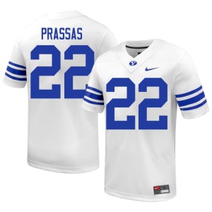 Tommy Prassas #22 College Football White 2026 Go Cougars Mens Jerseys 926088-142