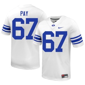 Trevor Pay 2026 #67 Cougs College Football Men White Jerseys 995523-184