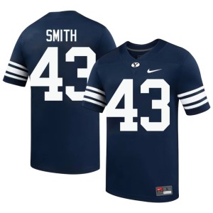 Ty Smith Alumni Navy #43 Men College Football Cougs Jersey 904232-712