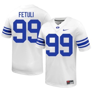 Ulavai Fetuli College Football Limited #99 White Go Cougars Men's Jerseys 472320-663