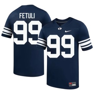 Ulavai Fetuli #99 Mens NCAA College Football The Y Navy Jerseys 470517-371
