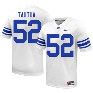 Vincent Tautua Men's College Football Brigham Young University Cougars White Alumni #52 Jerseys 667353-935