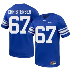 Brady Christensen Men Cougs Alumni Royal College Football #67 Jerseys 701531-556