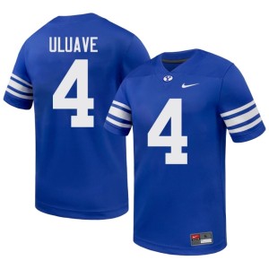 Cade Uluave #4 Player Men's BYU Royal College Football Jersey 786800-414