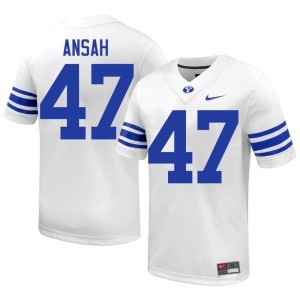 Ezekiel Ansah BYU College Football White Player Mens #47 Jerseys 836260-800