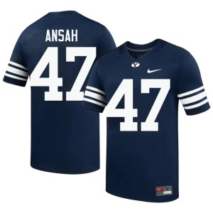 Ezekiel Ansah College Football #47 Navy Cougs Men's Replica Jersey 484203-358