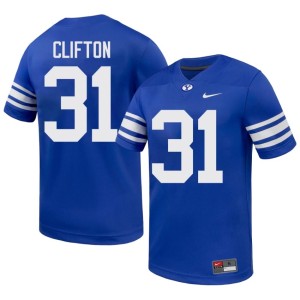 Jake Clifton Royal College Football Embroidery Cougars Men's #31 Jersey 335539-153