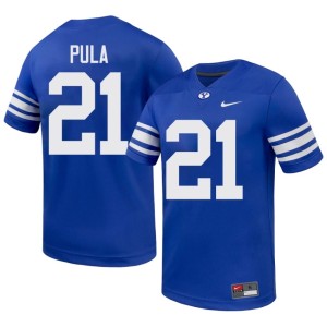 Jaron Pula BYU Cougars #21 2026-27 Men's Royal College Football Jerseys 333576-731