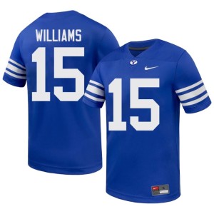 Jayven Williams Game BYU #15 College Football Mens Royal Jersey 315190-238