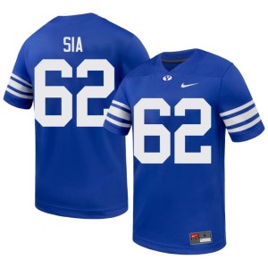 Jr Sia Game College Football Men #62 Royal BYU Cougars Jerseys 881295-921
