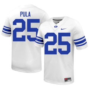 Kennan Pula The Y Player College Football Mens #25 White Jersey 824313-332