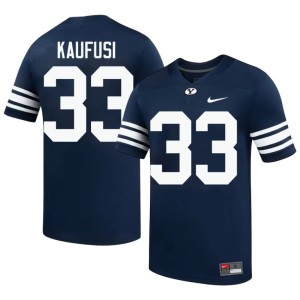 Maika Kaufusi Cougars College Football Limited Men's #33 Navy Jerseys 396858-596