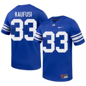 Maika Kaufusi Royal Official #33 Brigham Young University College Football Men Jersey 112458-663