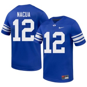 Puka Nacua Embroidery College Football Men Royal Go Cougars #12 Jersey 716840-669