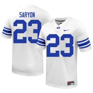 Terrance Saryon Replica White College Football The Y #23 Mens Jerseys 468482-742
