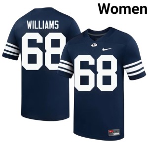 Andrew Williams Navy Womens The Y College Football Official #68 Jersey 825714-199
