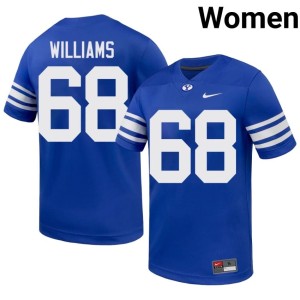 Andrew Williams #68 Alumni Royal Women College Football Brigham Young University Cougars Jersey 862977-879