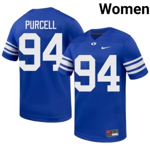 Anisi Purcell Cougars Royal Women College Football #94 High School Jerseys 595141-946
