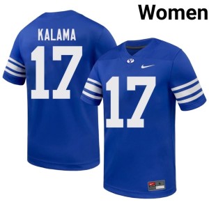 Jarinn Kalama College Football Limited Royal #17 Women BYU Cougars Jerseys 680266-409
