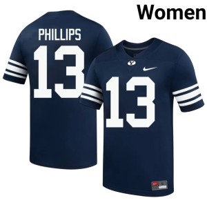 Jojo Phillips Game #13 Navy College Football Women BYU Cougs Jerseys 104910-981