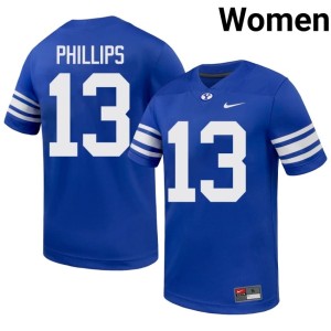 Jojo Phillips Royal The Y College Football Game Women's #13 Jerseys 192513-434
