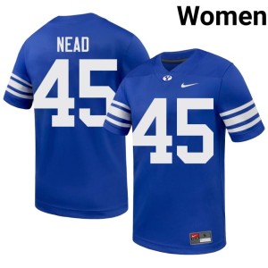 Keayen Nead College Football Womens 2026-27 Royal BYU #45 Jersey 347924-252